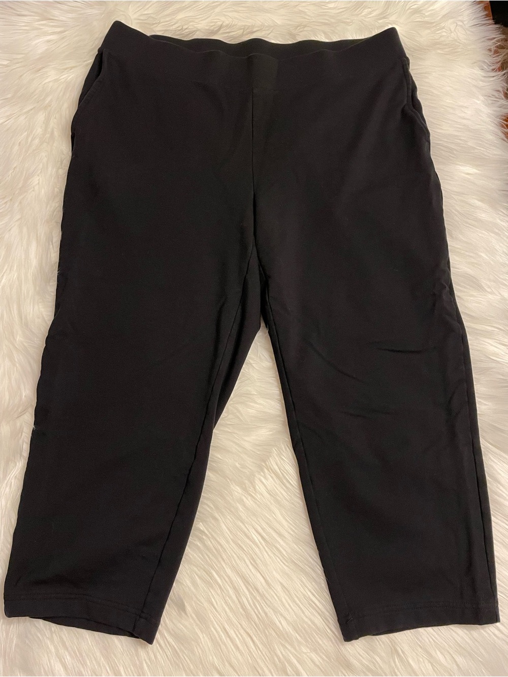 J.Jill, Crop, Pants, Black, Knit, Soft, Stretchy, Comfort, XLP, NWOT